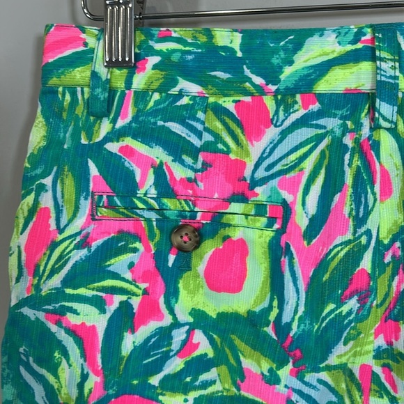 Lilly Pulitzer Beaumont Short Pink Sunset Guac And Roll Boys Sz 10 - Picture 6 of 11